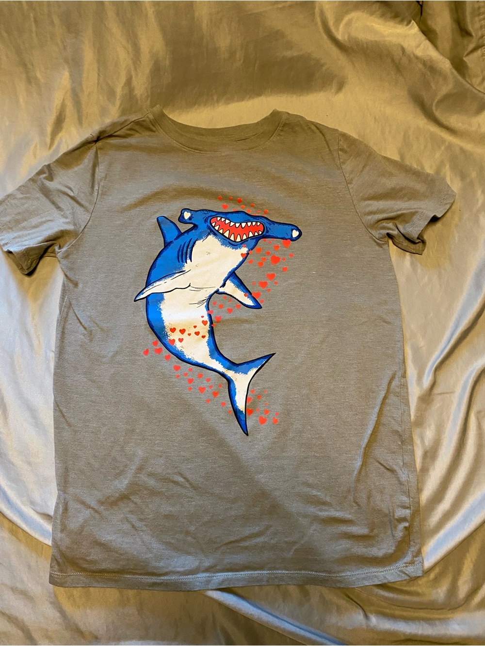Shark heart tshirt youth XL 16